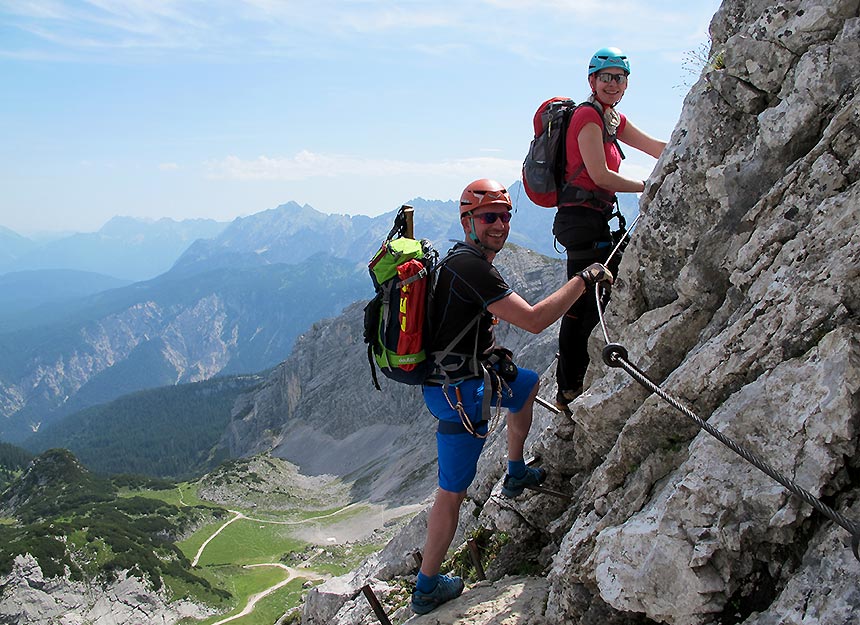 Klettersteig - Alpspitze über Klettersteig