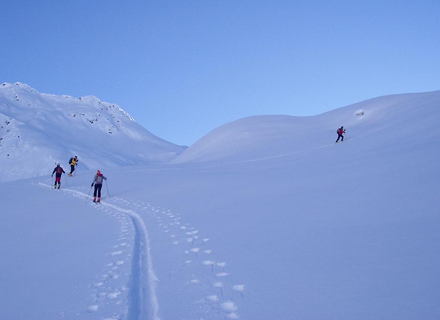 Skitour - Auf dem Saam