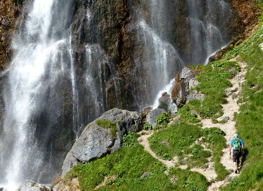 Klettersteig - Dalfazer Wasserfall Klettersteig