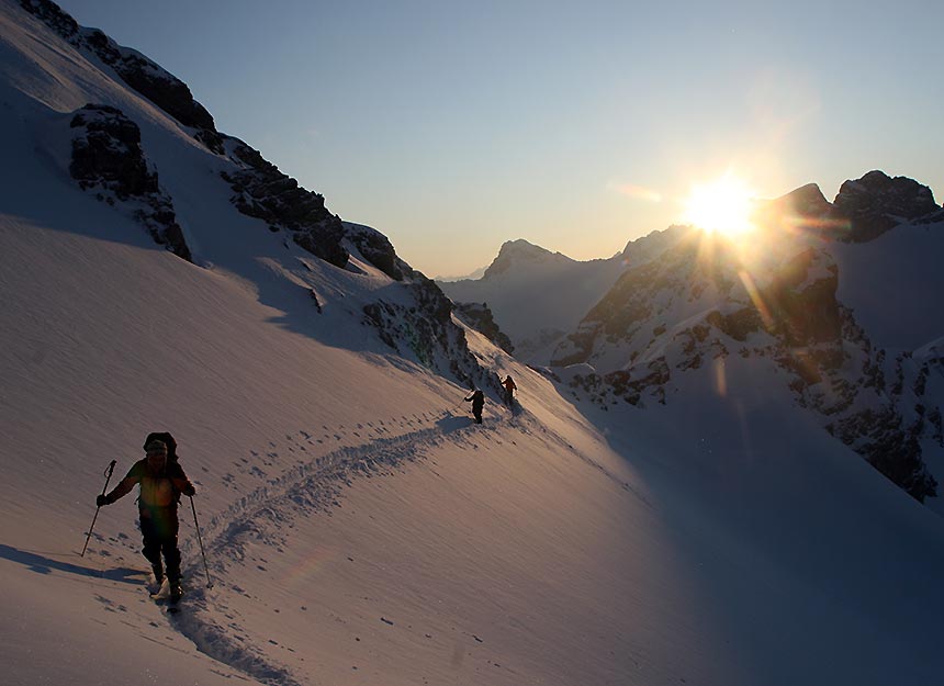 Skitour - Frederic Simms Hütte - Alples-Pleisspitze - Feuerspitze