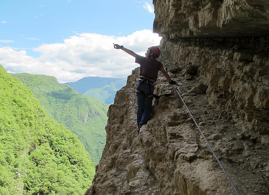 Klettersteig - Gerardo Sega Klettersteig