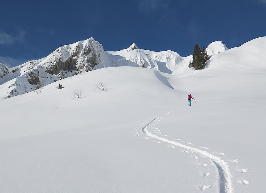 Skitour - Großer Daumen