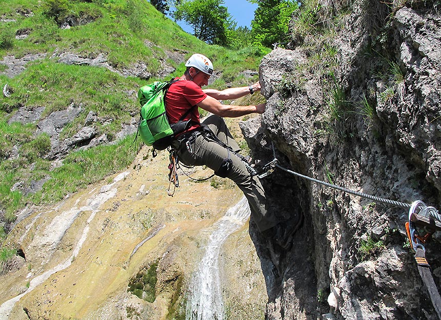 Klettersteig - Hausbachfall Klettersteig