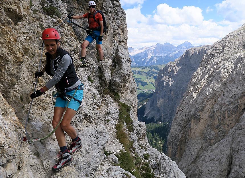 Klettersteig - Pisciadù Klettersteig - Brigata Tridentina