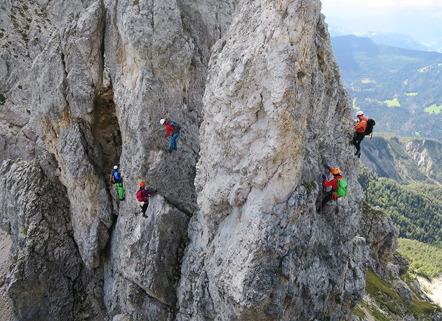 Klettersteig - Piz da Peres Klettersteig