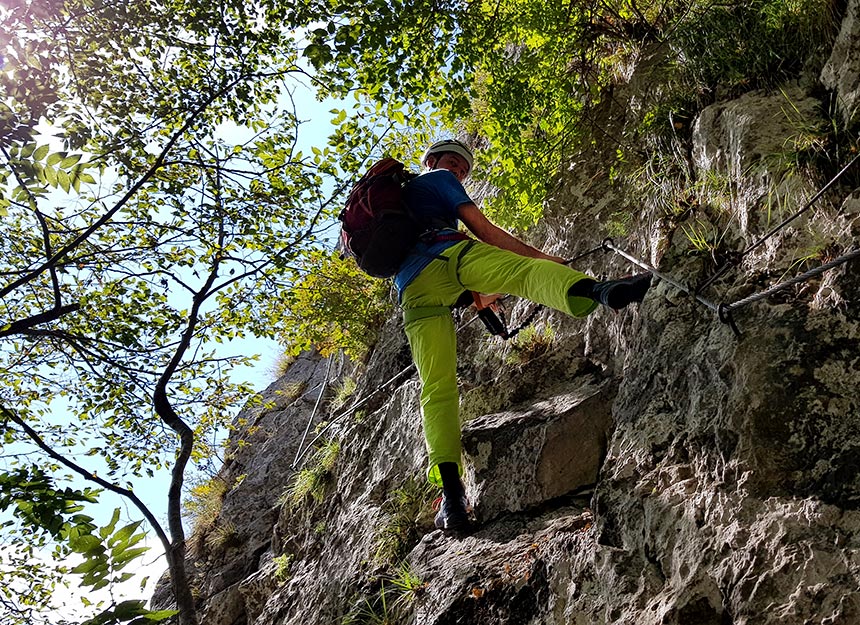 Klettersteig - Spigolo della Bandiera & Ernesto Franco