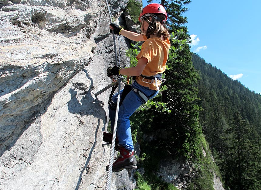 Klettersteig - Stafflacher Wand Klettersteig Peter Kofler