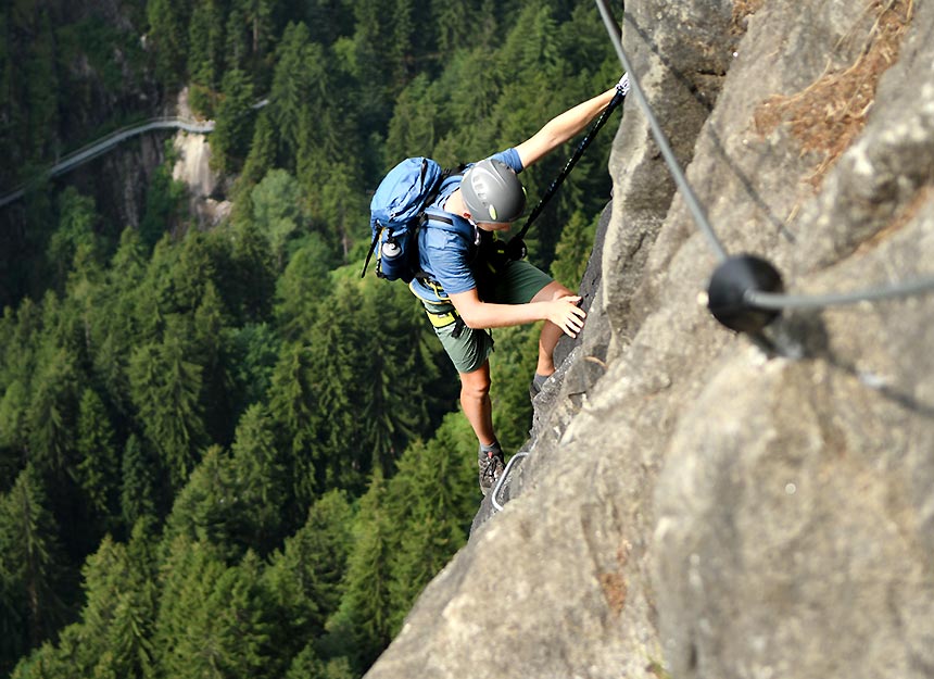 Klettersteig - Stuller Wasserfall Klettersteig