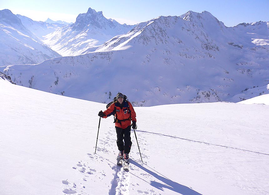 Skitour - Verwalldurchquerung - Peischlkopf Gstansjöchli