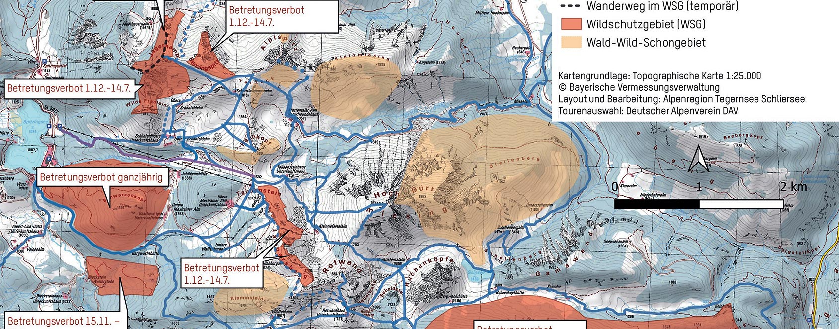 Skitour - Wildschutzgebiete am Spitzingsee