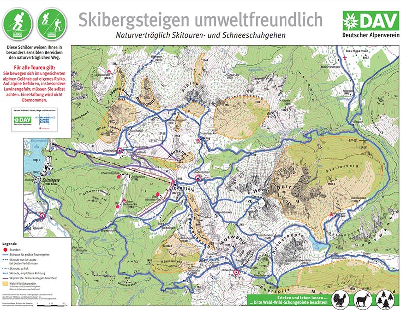 Skitour - Wildschutzgebiete am Spitzingsee - tourentipp.com