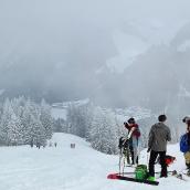 Skitourengehen auf Pisten