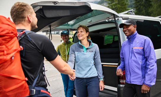 Moobly- zusammen in die Berge fahren