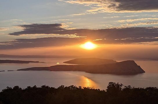 Kroatien - Sonnenuntergang über der Kvarner Bucht