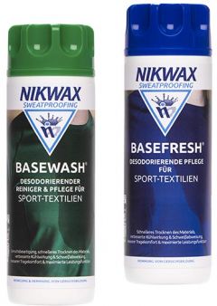 Nikwax Basewash und Basefresh